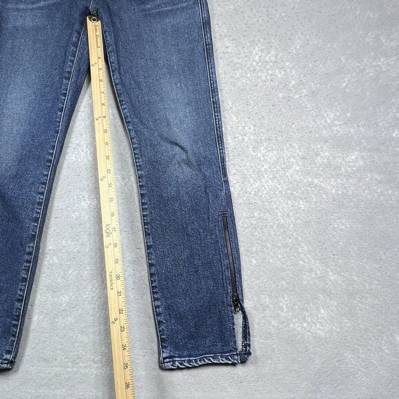 3x1 NYC Jeans Womens Size 27 Blue Kink Ankle Zip High Rise Ground Split Zipper - Picture 8 of 12